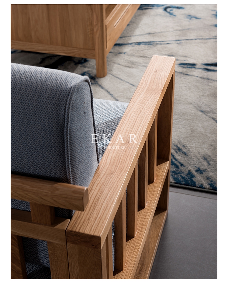 Northern Europe Furniture Solid Wood Frame Sofa Sale Ekar Furniture
